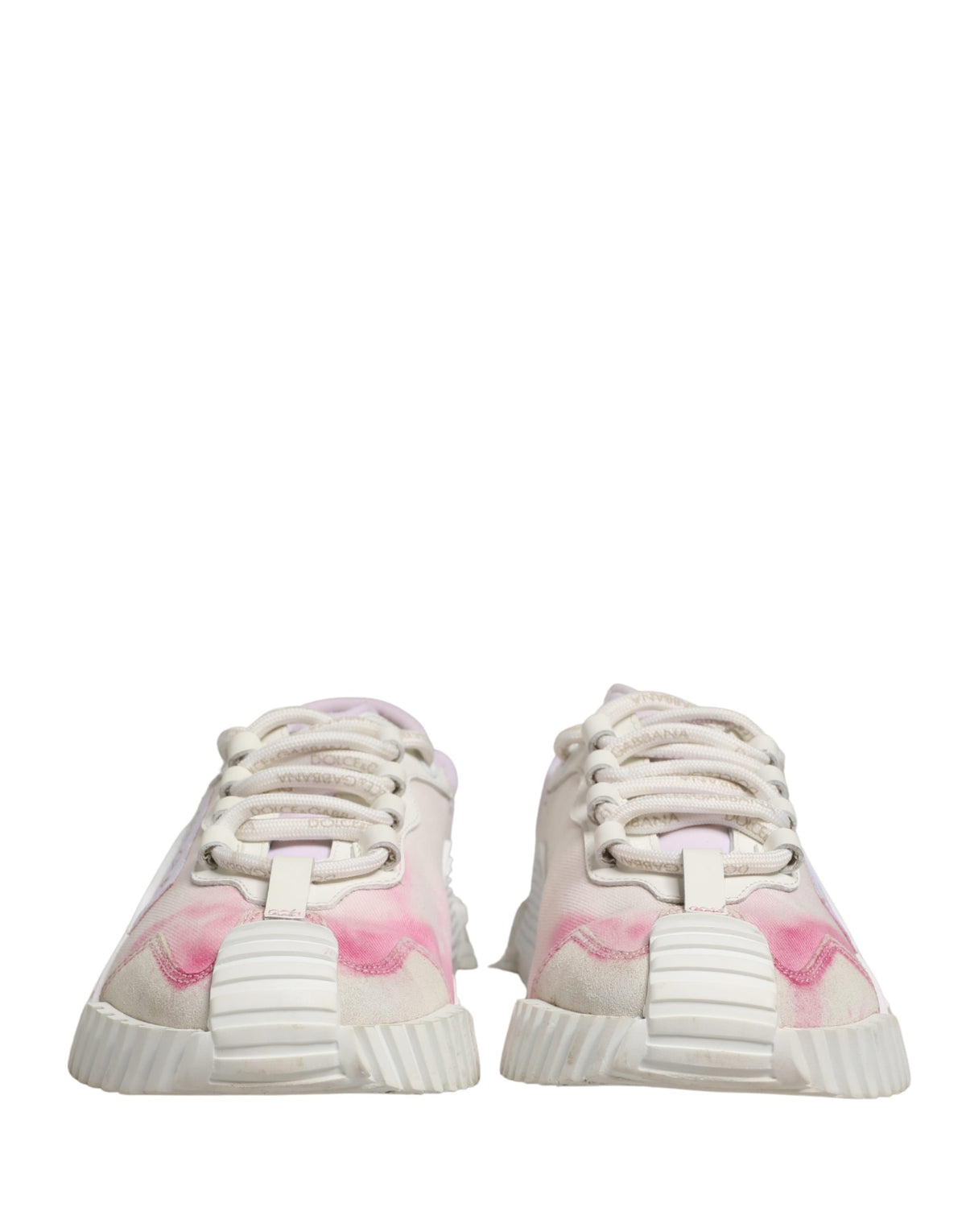 Dolce & Gabbana White NS1 Lace Up Low Top Sneakers