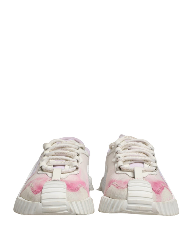 Dolce & Gabbana White NS1 Lace Up Low Top Sneakers