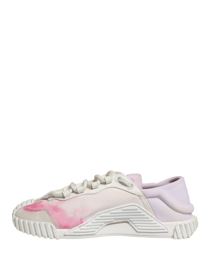 Dolce & Gabbana White NS1 Lace Up Low Top Sneakers