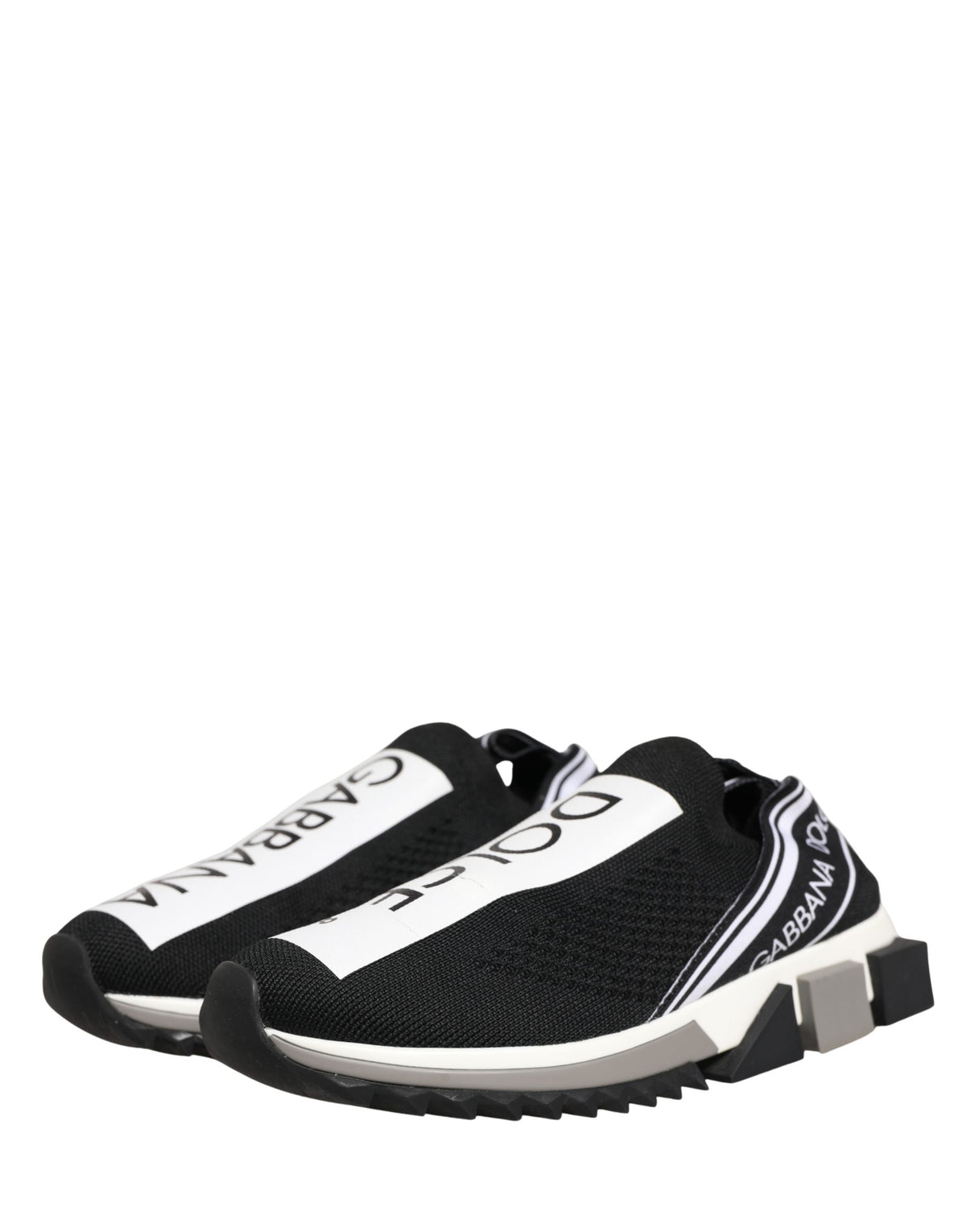 Dolce & Gabbana Sorrento Black Slip On Low Top Sneakers