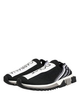 Dolce & Gabbana Sorrento Black Slip On Low Top Sneakers