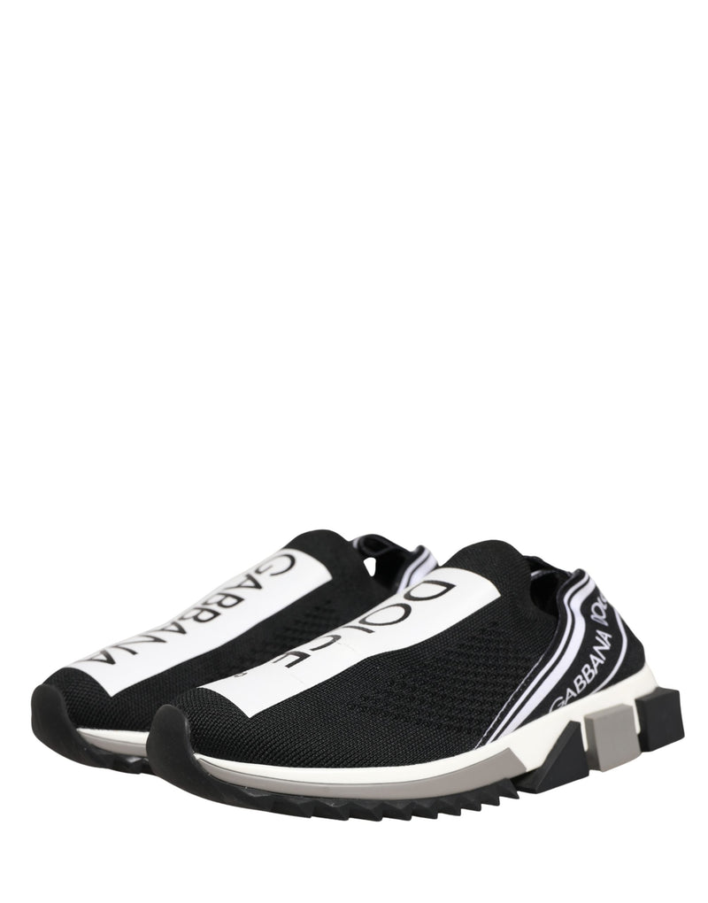 Dolce & Gabbana Sorrento Black Slip On Low Top Sneakers