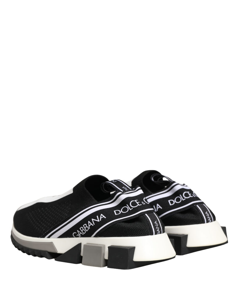 Dolce & Gabbana Sorrento Black Slip On Low Top Sneakers