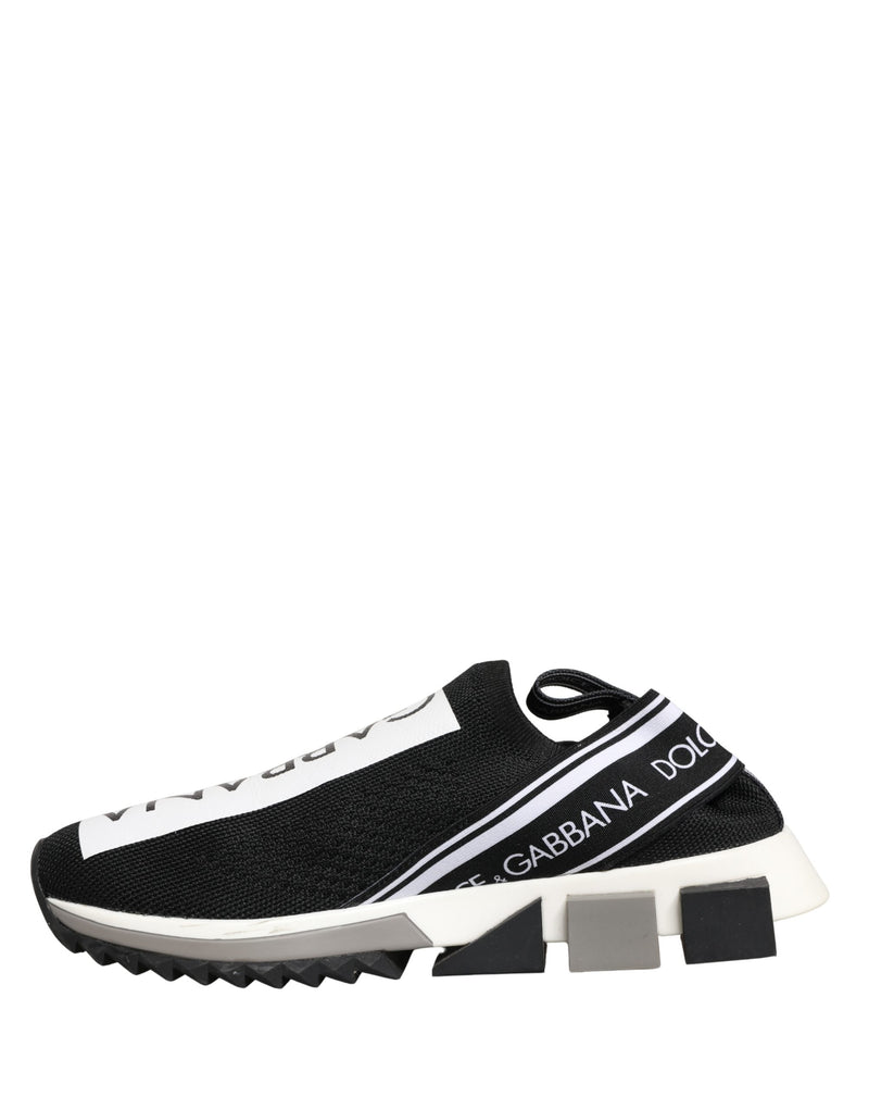Dolce & Gabbana Sorrento Black Slip On Low Top Sneakers