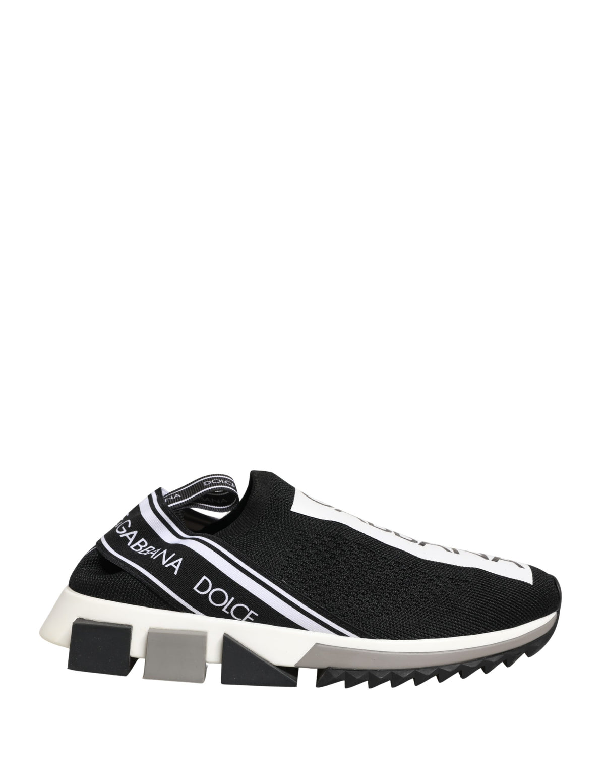 Dolce & Gabbana Sorrento Black Slip On Low Top Sneakers