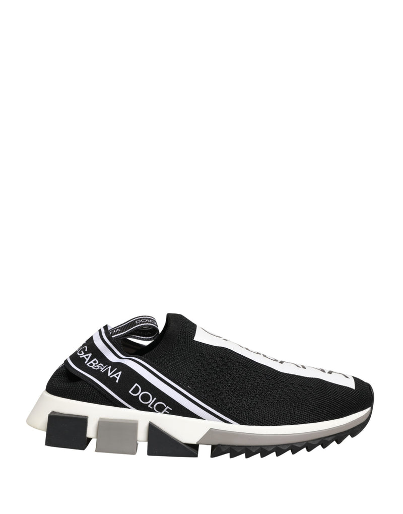 Dolce & Gabbana Sorrento Black Slip On Low Top Sneakers