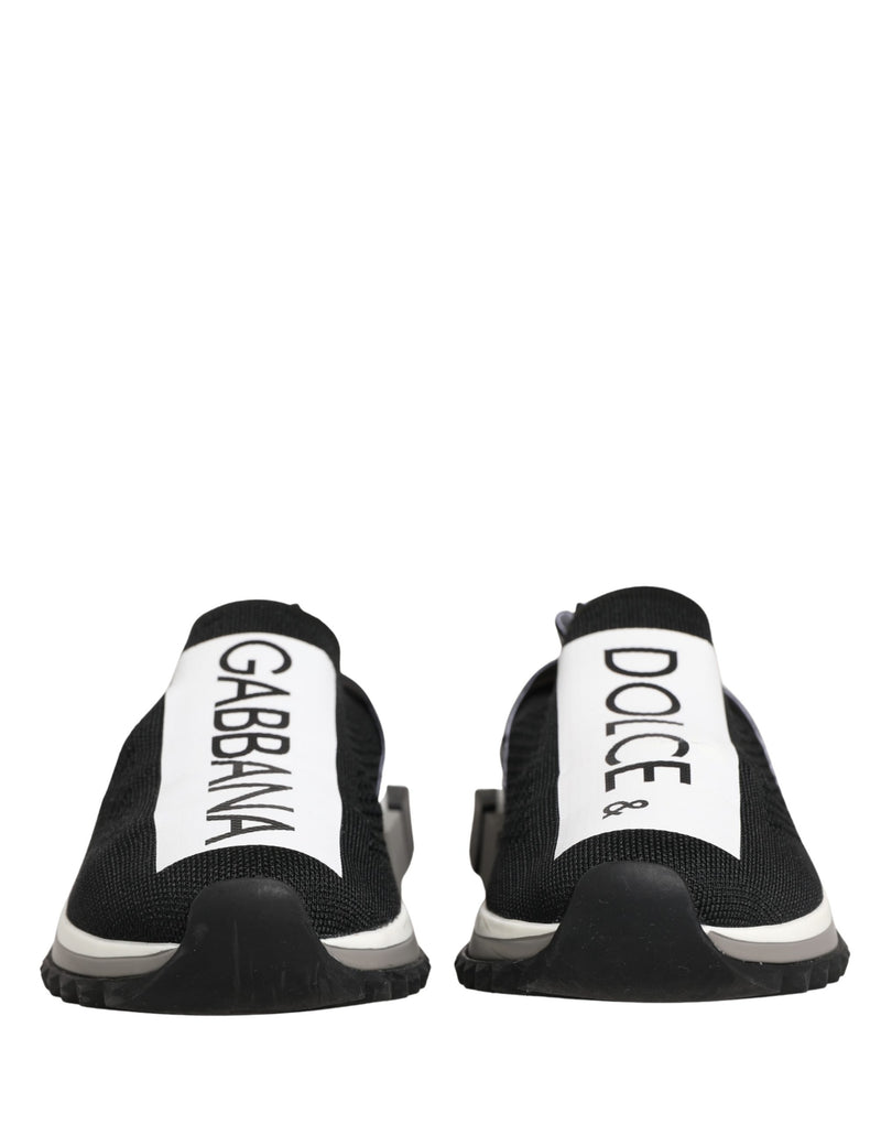Dolce & Gabbana Sorrento Black Slip On Low Top Sneakers