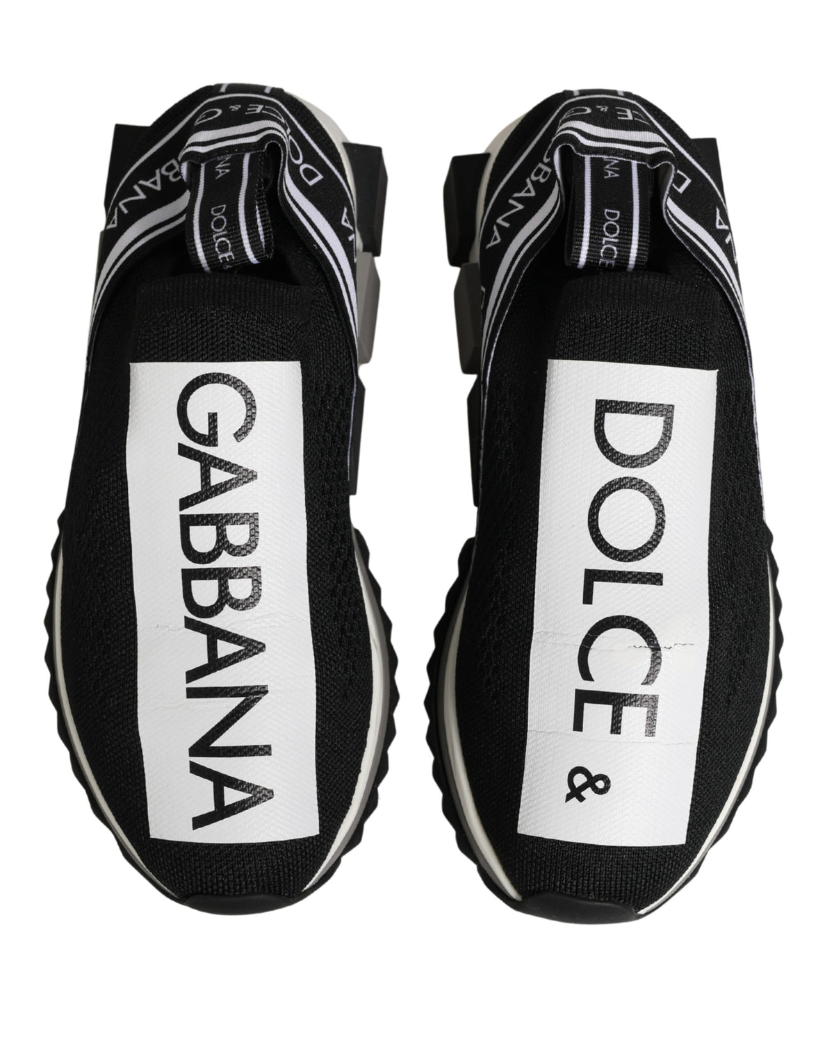 Dolce & Gabbana Sorrento Black Slip On Low Top Sneakers