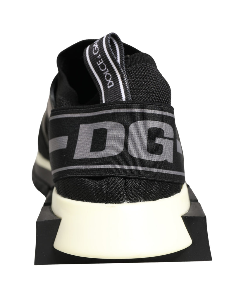 Dolce & Gabbana Black Mesh Sorrento Trekking Sneakers