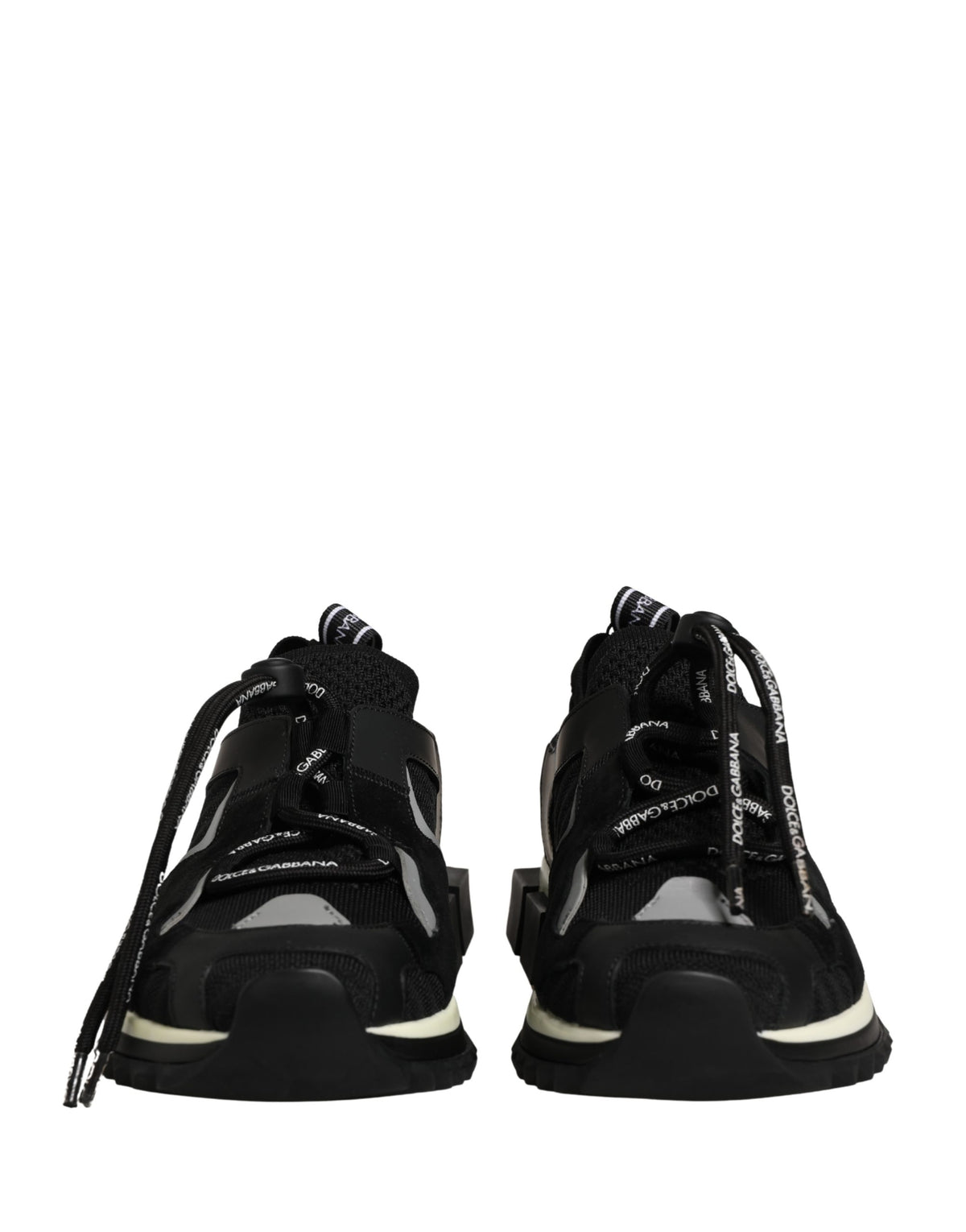 Dolce & Gabbana Black Mesh Sorrento Trekking Sneakers