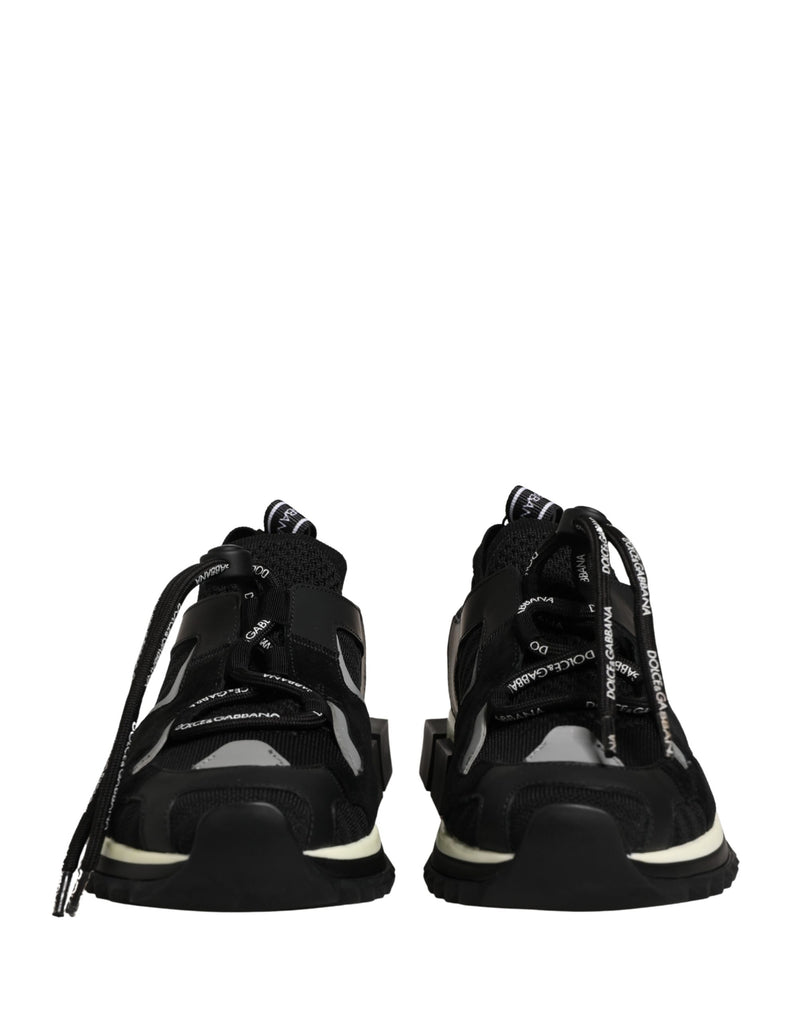 Dolce & Gabbana Black Mesh Sorrento Trekking Sneakers