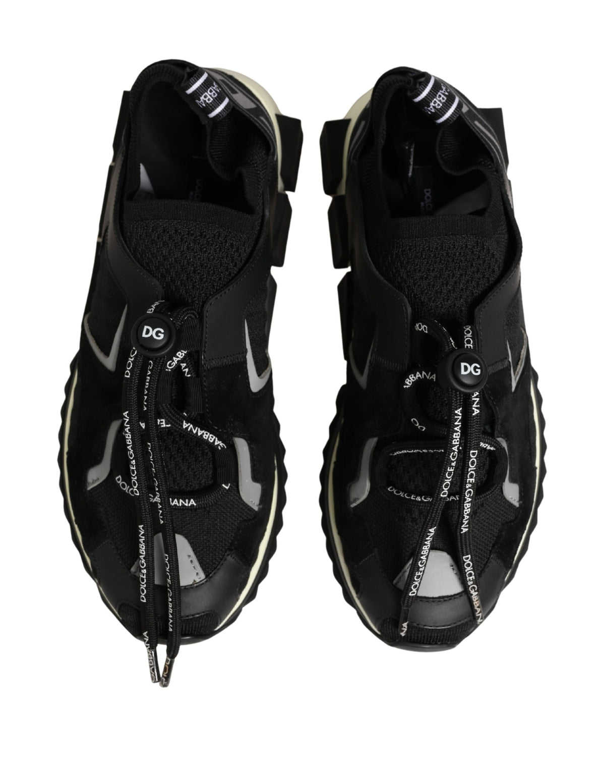 Dolce & Gabbana Black Mesh Sorrento Trekking Sneakers