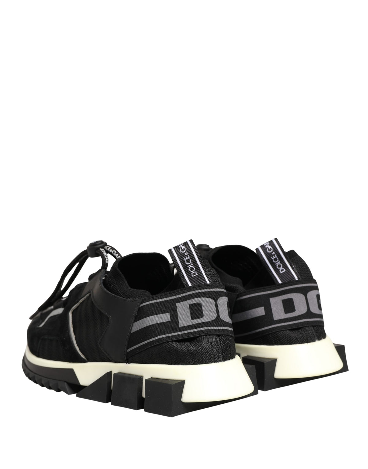 Dolce & Gabbana Black Mesh Sorrento Trekking Sneakers