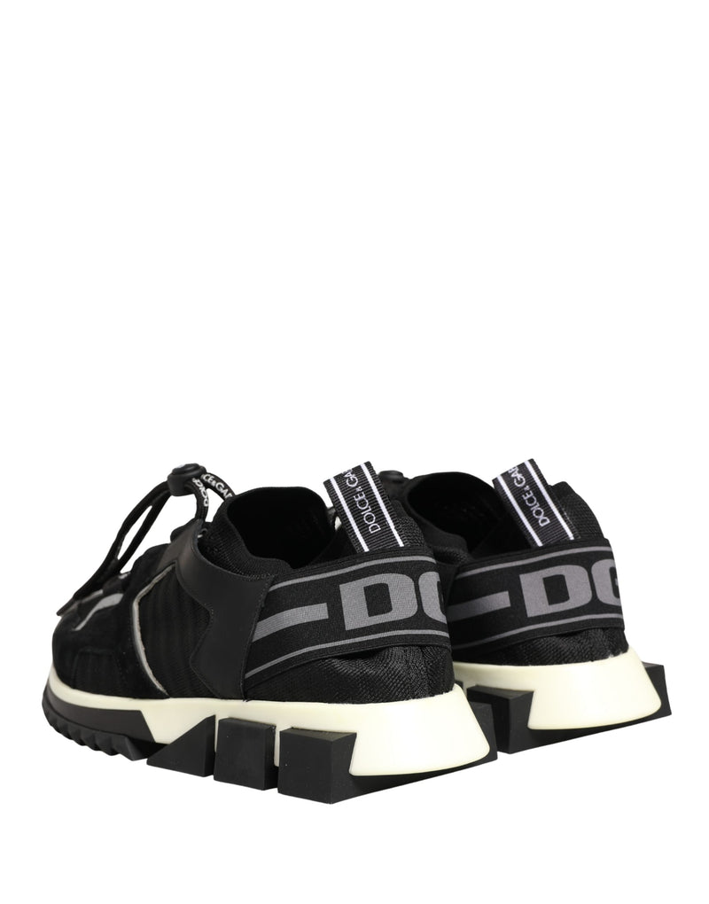 Dolce & Gabbana Black Mesh Sorrento Trekking Sneakers