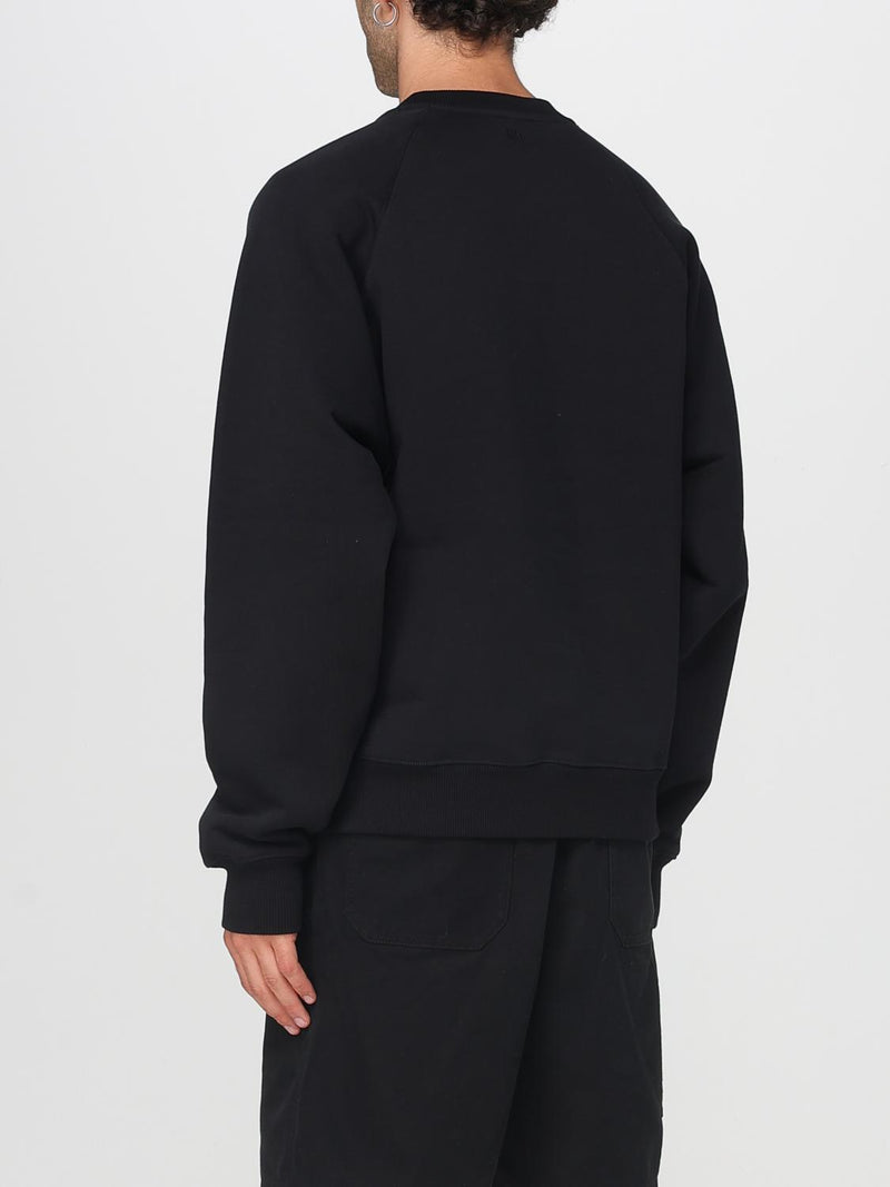 Ami Paris Black Cotton Sweatshirt - Comfortable & Stylish