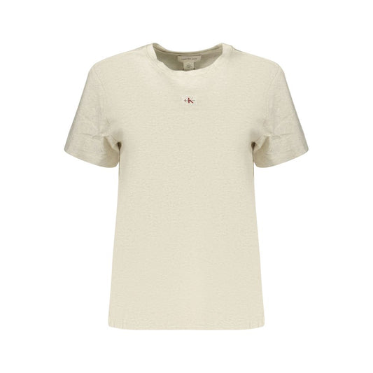 T-shirt Calvin Klein gris en coton pour femme