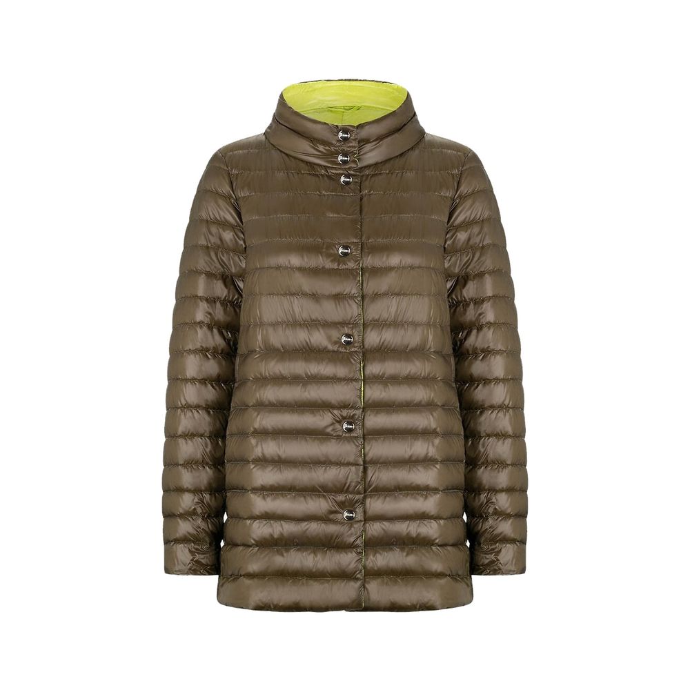 Herno Bicolor Polyamide Coat for Women