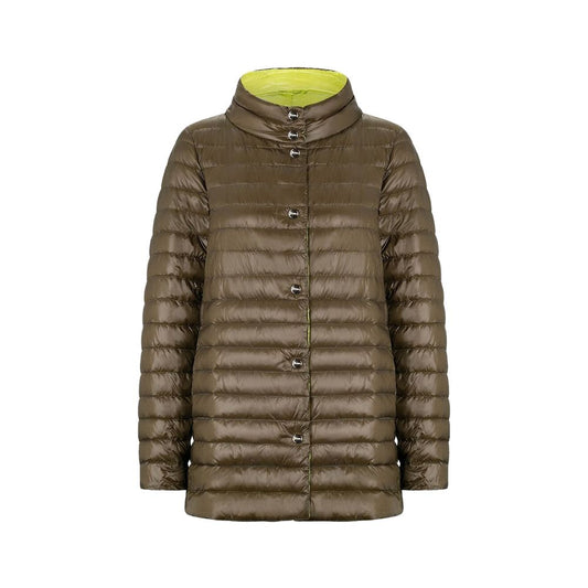 Herno Bicolor Polyamide Coat for Women