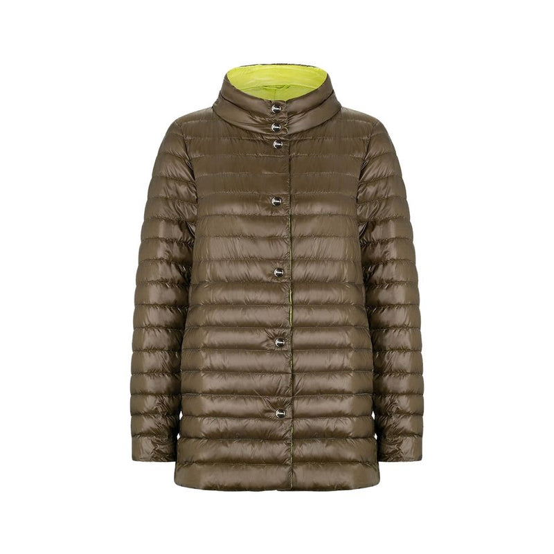 Herno Bicolor Polyamide Coat for Women