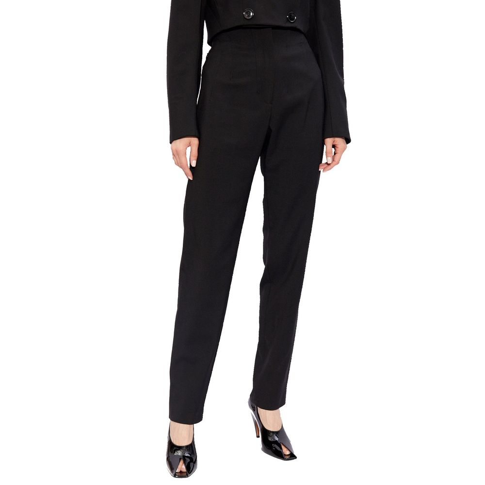 Alaïa Black Elastane Dress Pants for Women