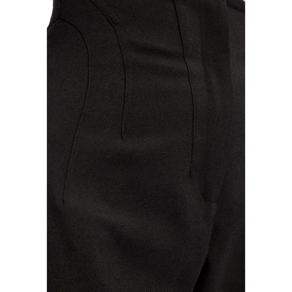 Alaïa Black Elastane Dress Pants for Women