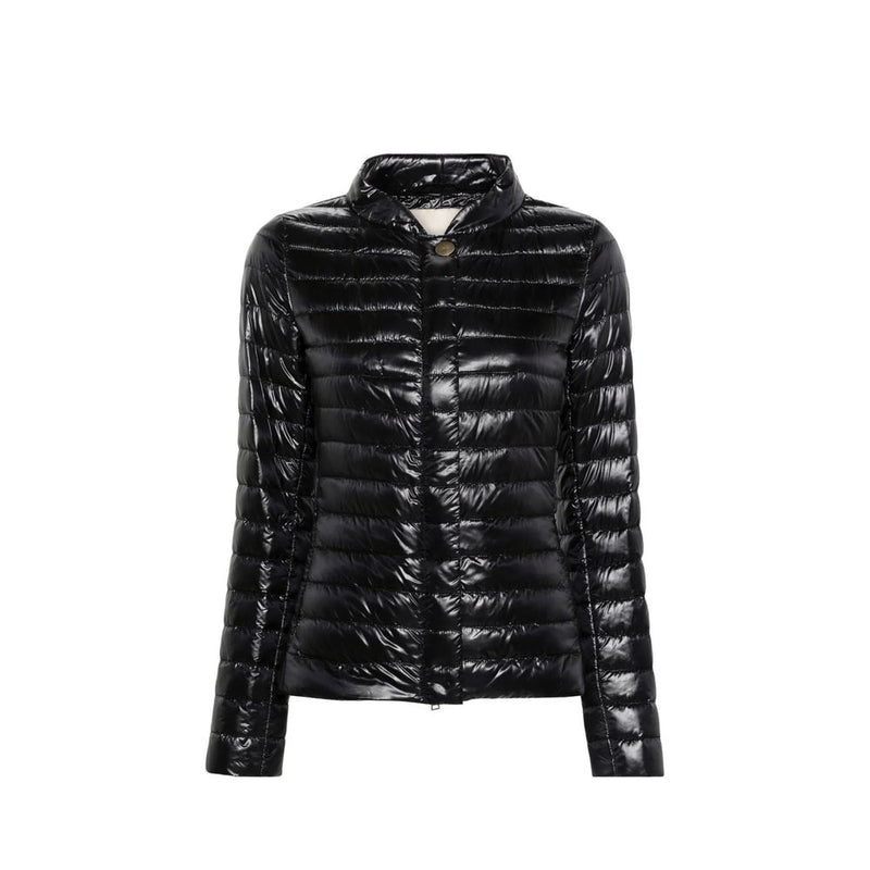 Herno Black Polyamide Full-Length Jacket for Women