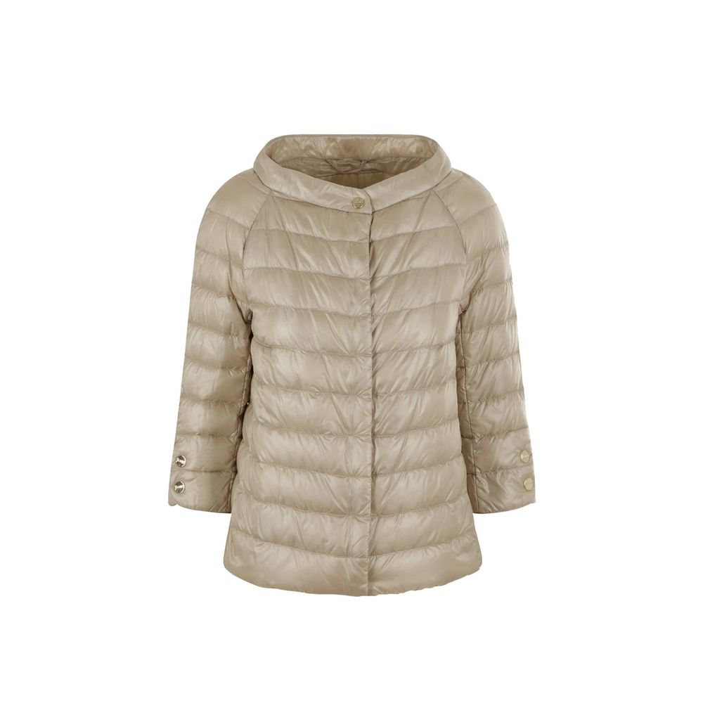 Herno Beige Polyamide Full-Length Jacket for Women