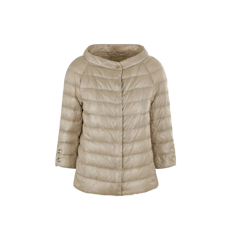 Herno Beige Polyamide Full-Length Jacket for Women