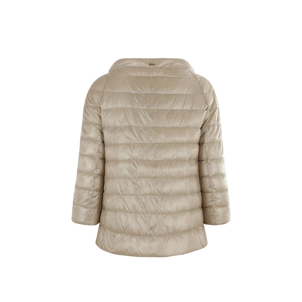 Herno Beige Polyamide Full-Length Jacket for Women