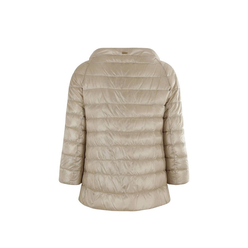 Herno Beige Polyamide Full-Length Jacket for Women