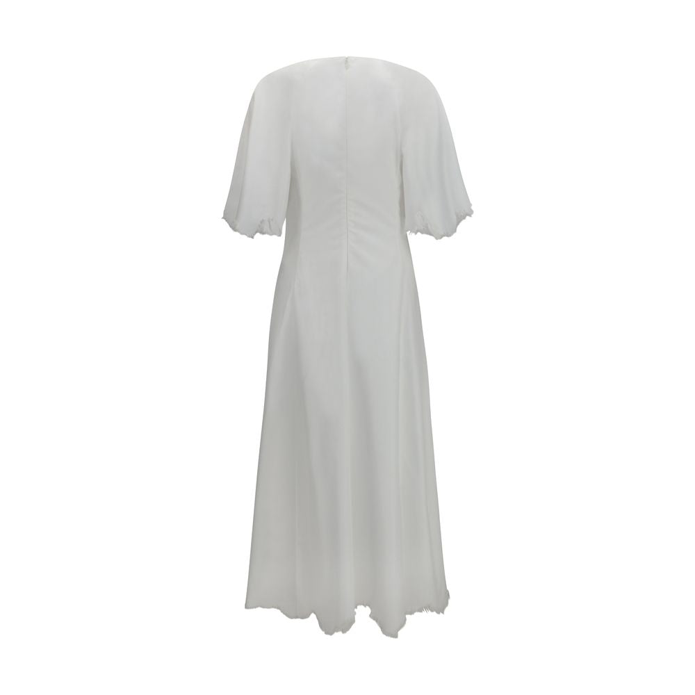 Gabriela Hearst Ansel White Cotton Midi Dress