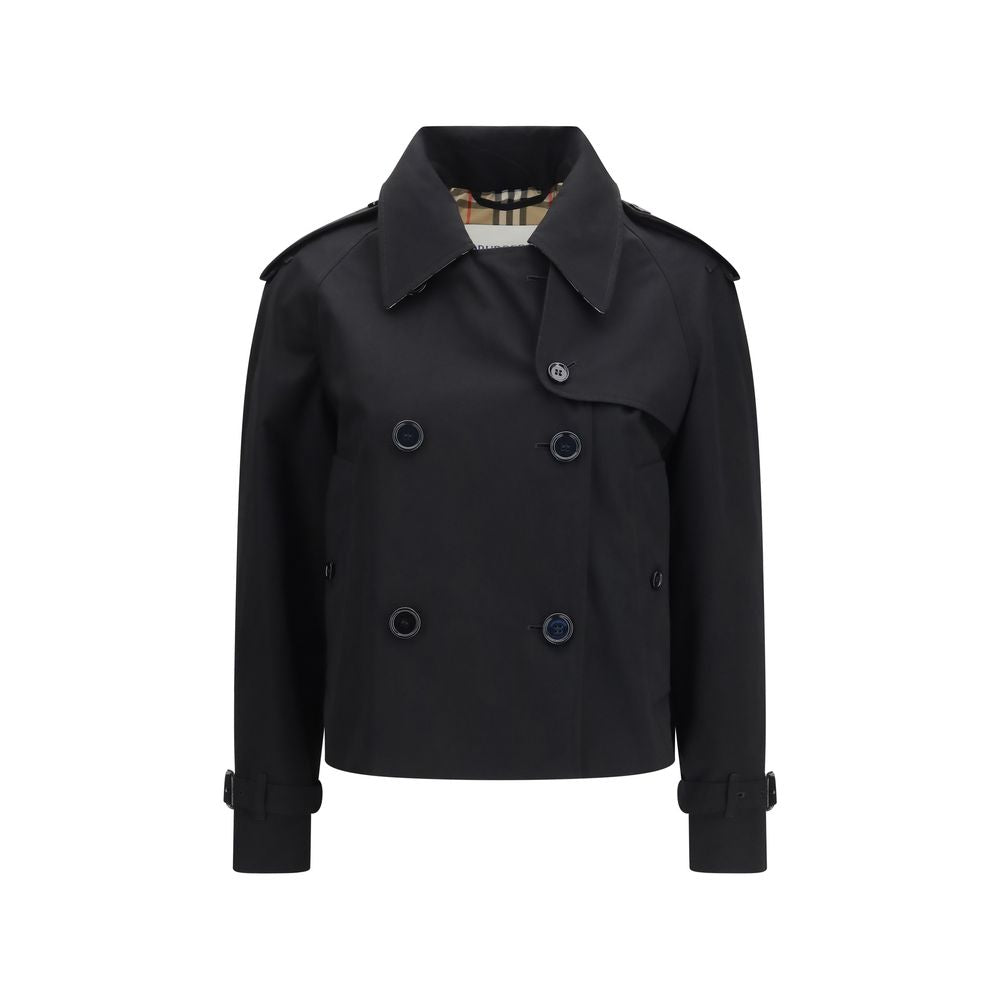 Burberry Mayfair Black Cotton Trench Coat