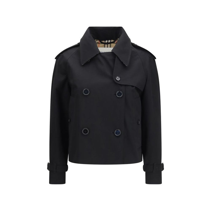Burberry Mayfair Black Cotton Trench Coat