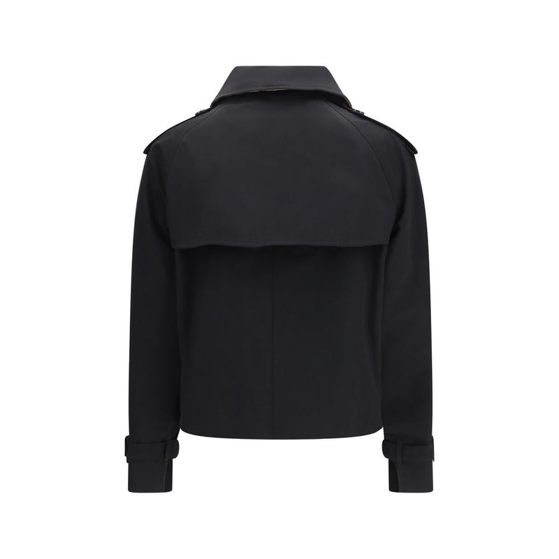 Burberry Mayfair Black Cotton Trench Coat
