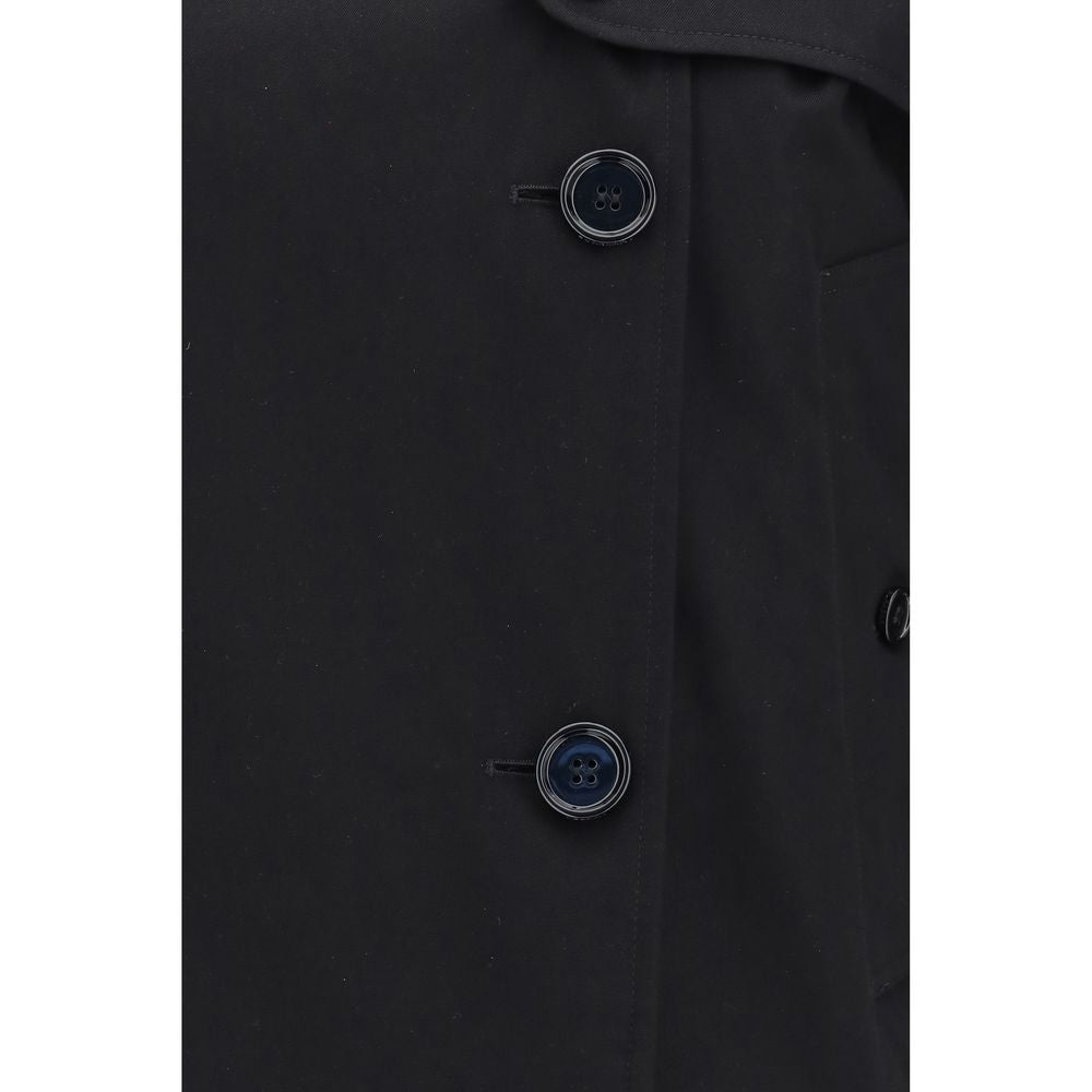 Burberry Mayfair Black Cotton Trench Coat