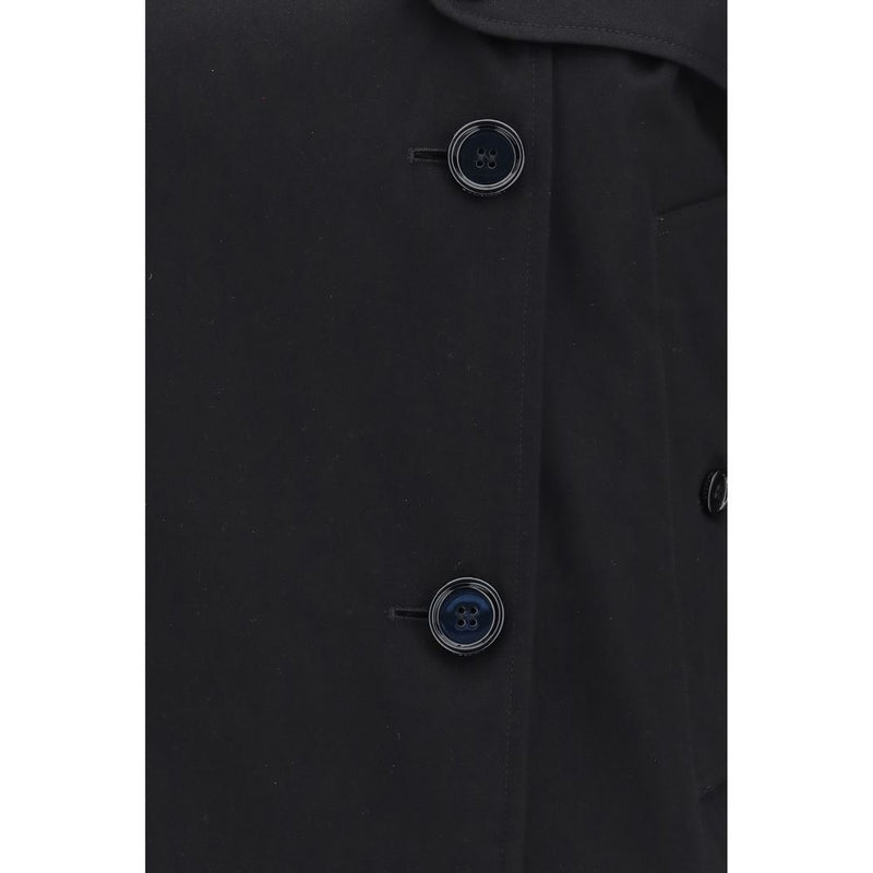 Burberry Mayfair Black Cotton Trench Coat