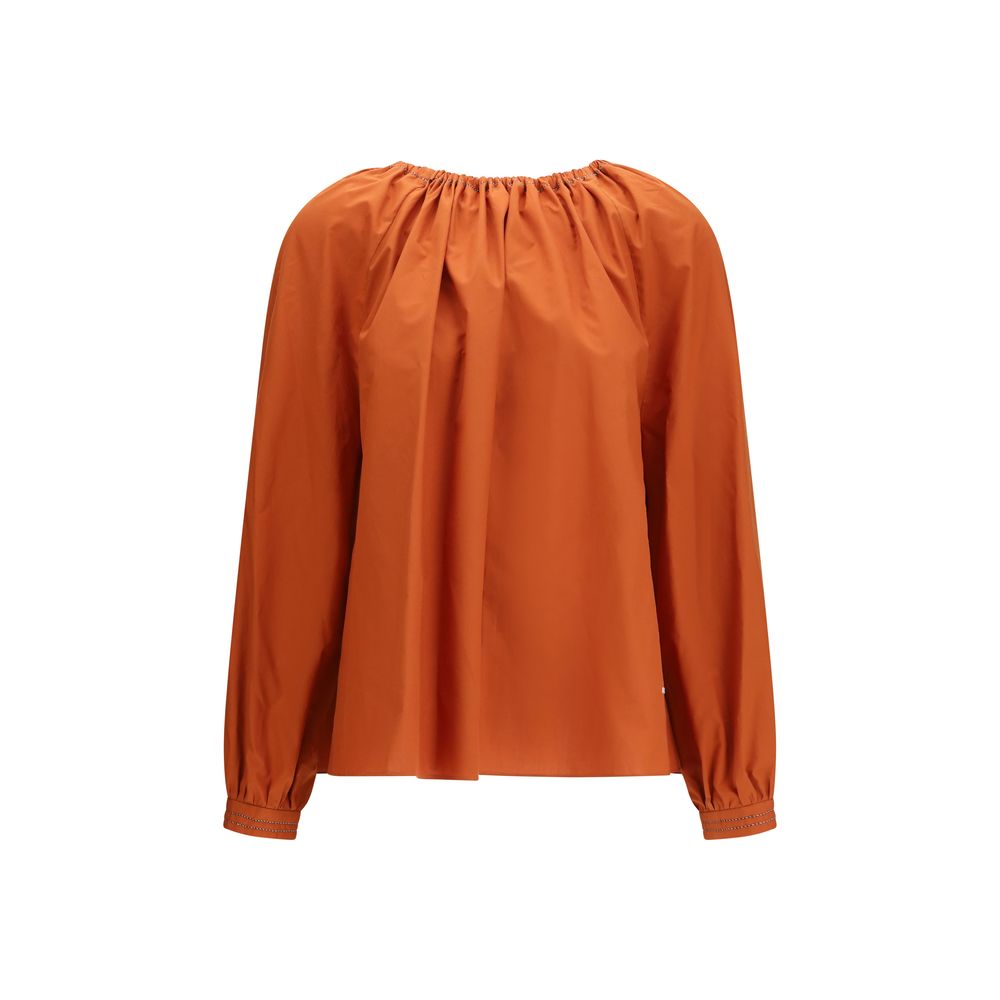 Marni Orange Cotton Polo Shirt - Refined Casual Elegance