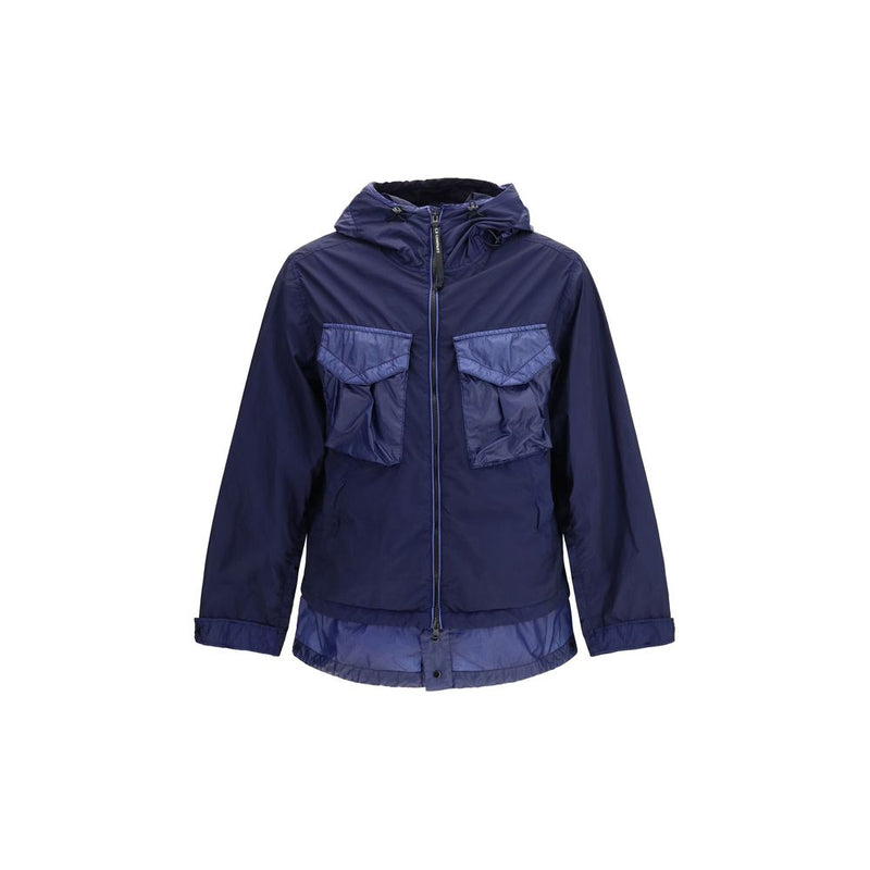 C.P. Company Bi-TM Mixed Goggle Jacket - Blue