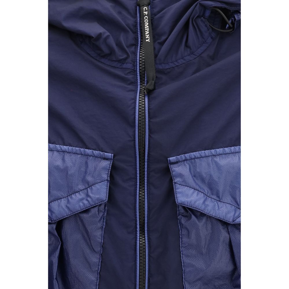 C.P. Company Bi-TM Mixed Goggle Jacket - Blue