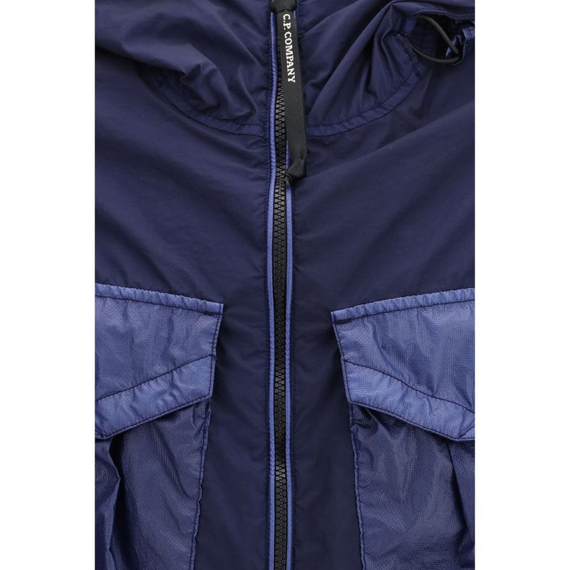 C.P. Company Bi-TM Mixed Goggle Jacket - Blue