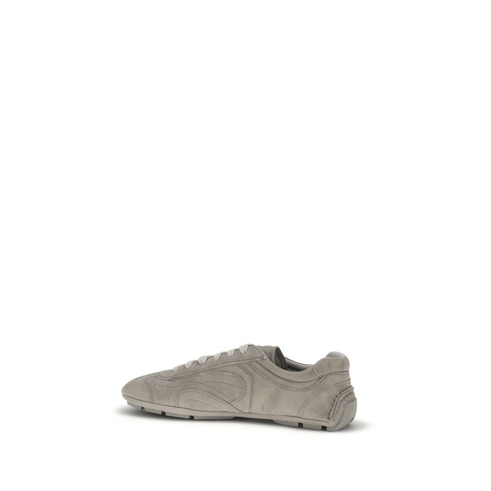 Prada Beige Lamb Ovis Aries Athletic Sneakers