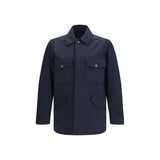 Burberry Bradmore Blue Polyamide Coat for Men