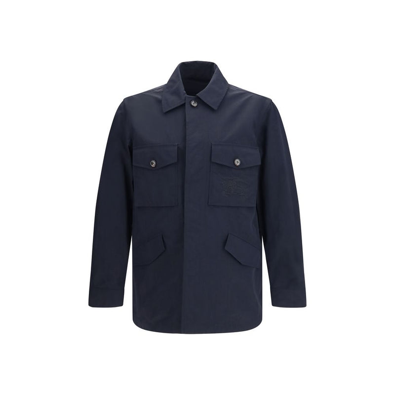 Burberry Bradmore Blue Polyamide Coat for Men