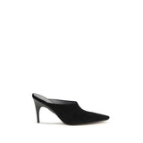 Balenciaga Duchesse Black Suede Leather Mules
