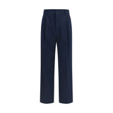 Valentino Garavani Blue Cotton Casual Pants for Men