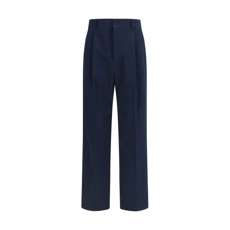 Valentino Blue Cotton Casual Pants for Men - Stylish & Comfortable