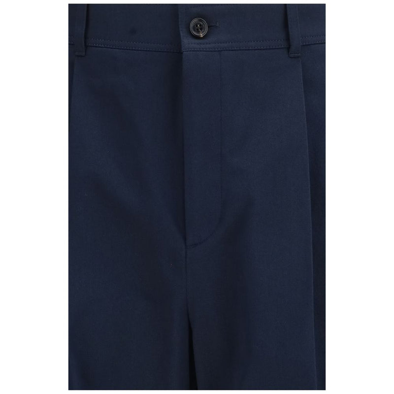 Valentino Blue Cotton Casual Pants for Men - Stylish & Comfortable