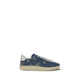 Valentino Garavani Royco Blue Fabric Low Top Sneakers