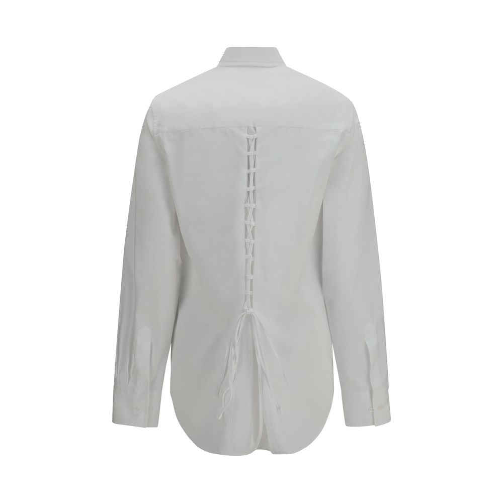 Ermanno Scervino White Cotton Dress Shirt for Women