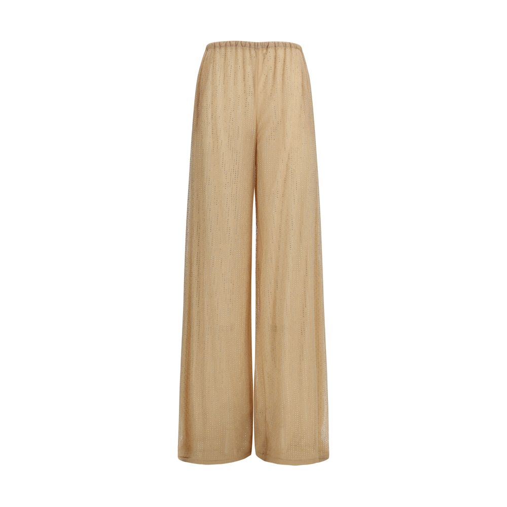 Ermanno Scervino Multicolor Tulle Pants with Strass Detail